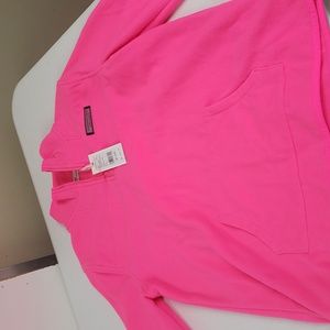 Hot pink very soft pull over.